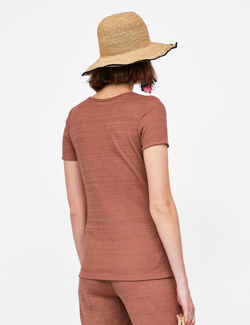 Linen Ribbed Top - Image 2