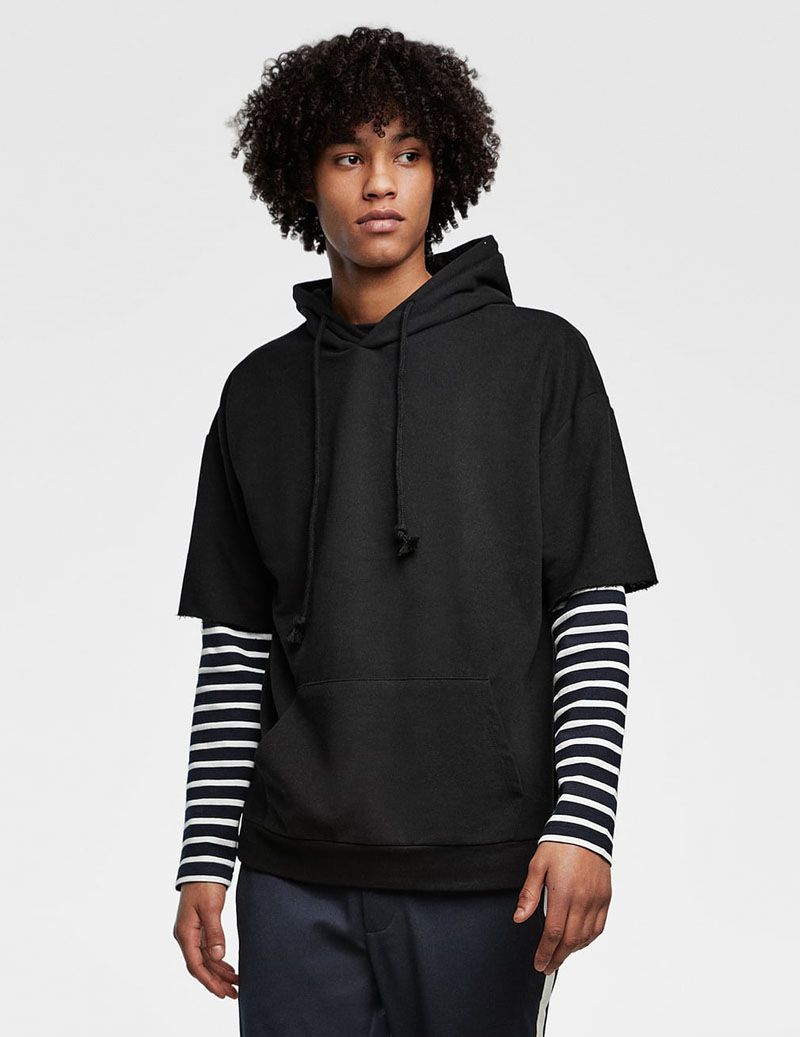 Hooded Sweat Shirt Pocket - الصورة 4