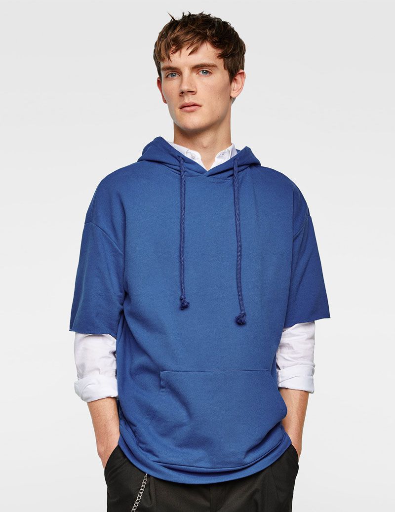 Hooded Sweat Shirt Pocket - الصورة 2