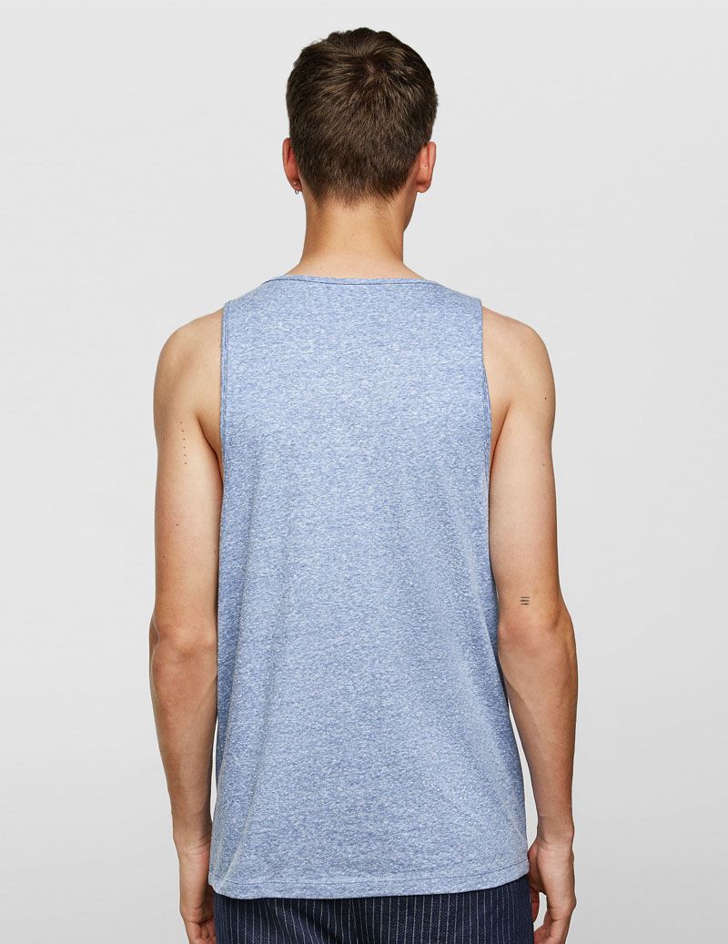 Sleeveless T-Shirt With Pocket - Image 4