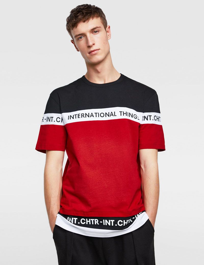 Color Block Print T-Shirt - Image 3