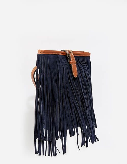 Anita Mini Flat Suede Shoulder Bag - Image 3