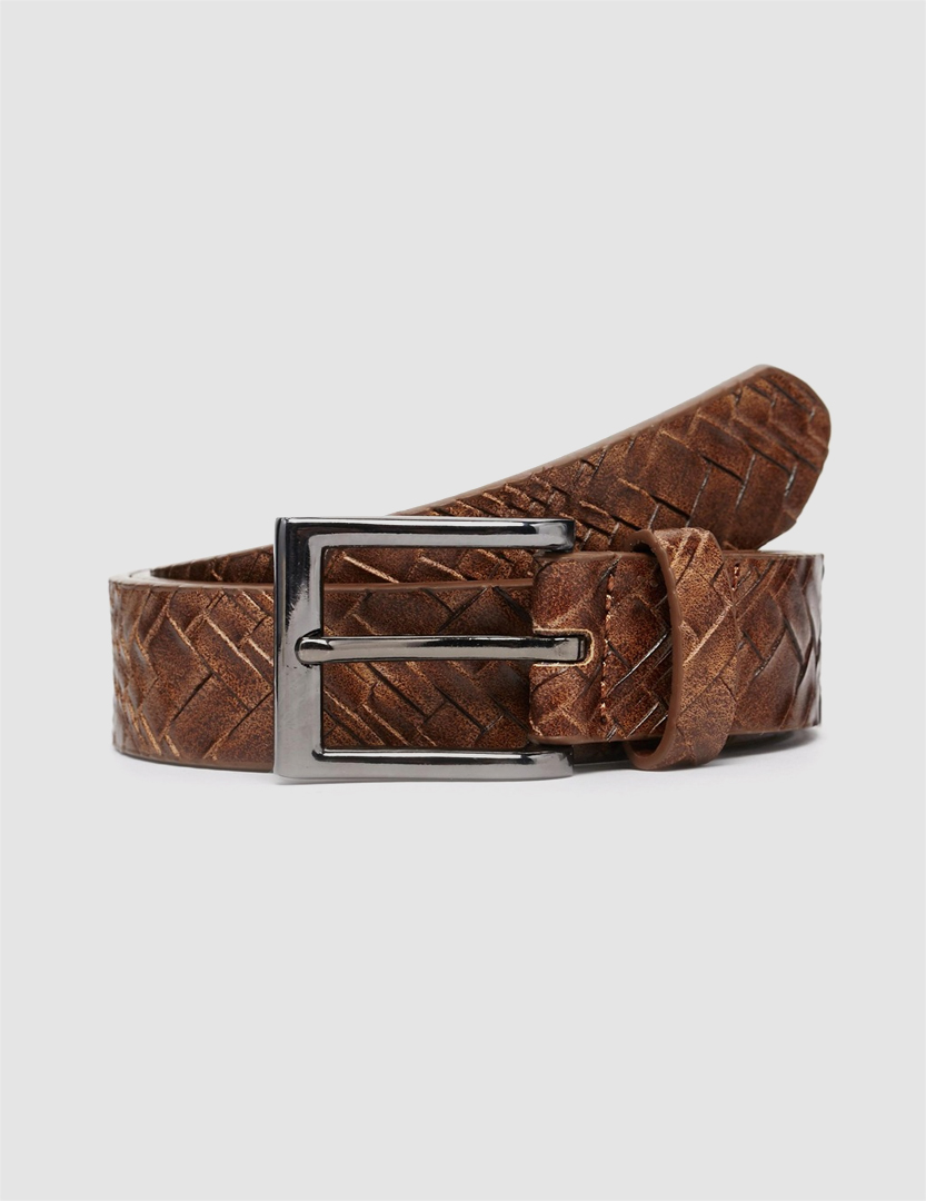 Men Black & Coffee Brown Belt - Image 3