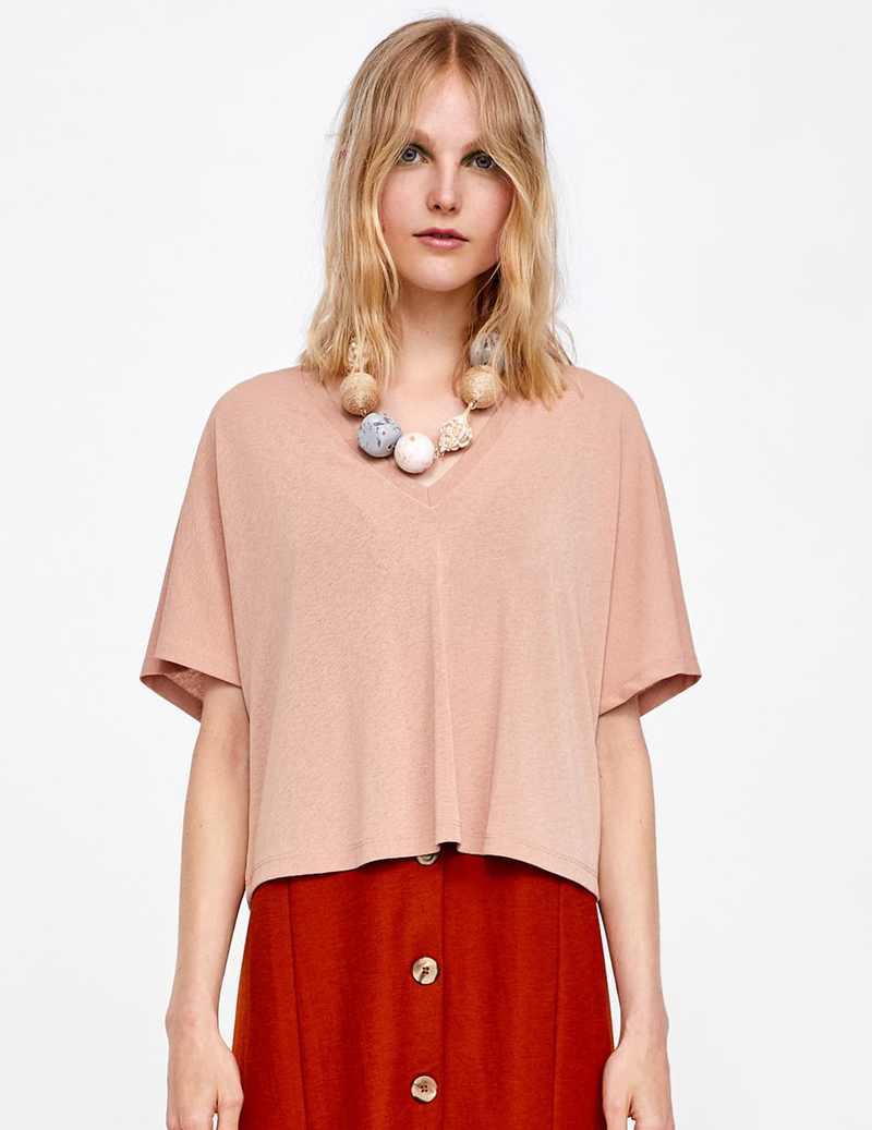 Basic Chopped T-Shirt - الصورة 2