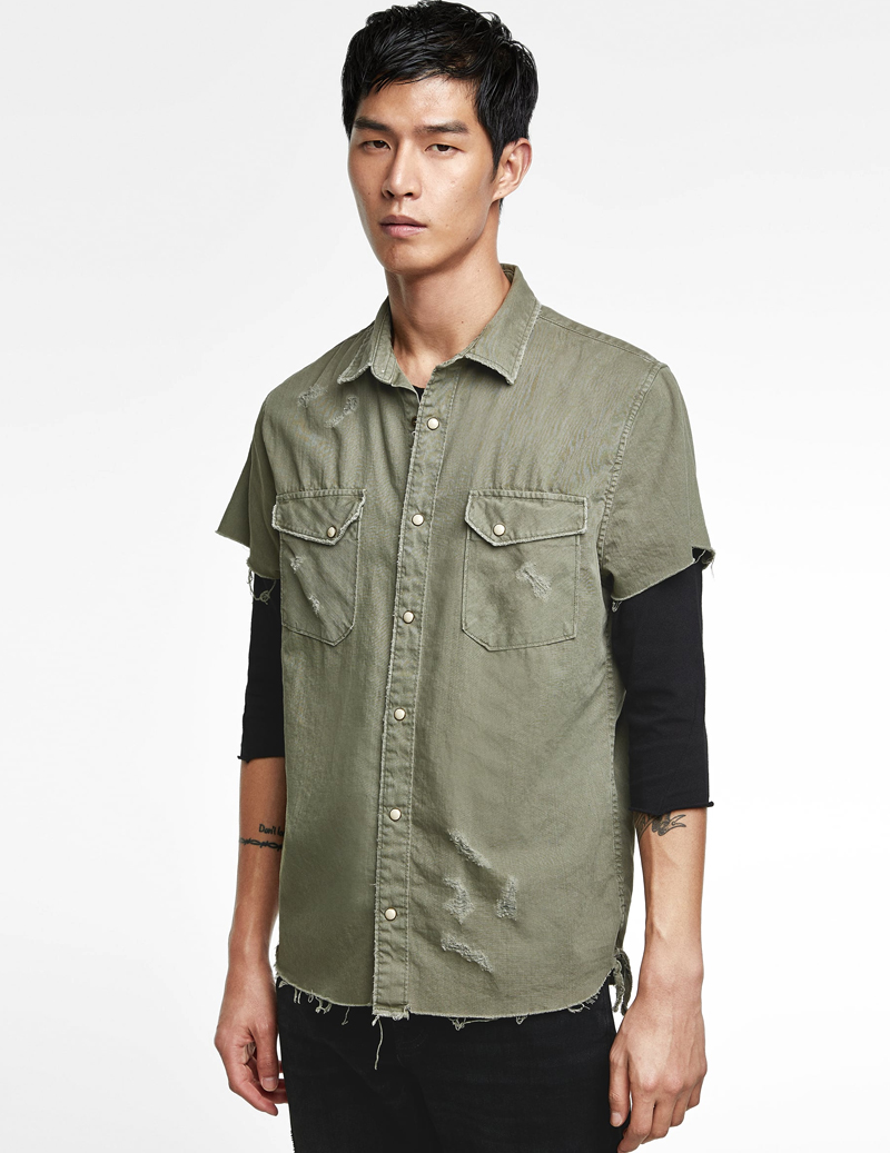 Basic Striped Polo Shirt - Image 2