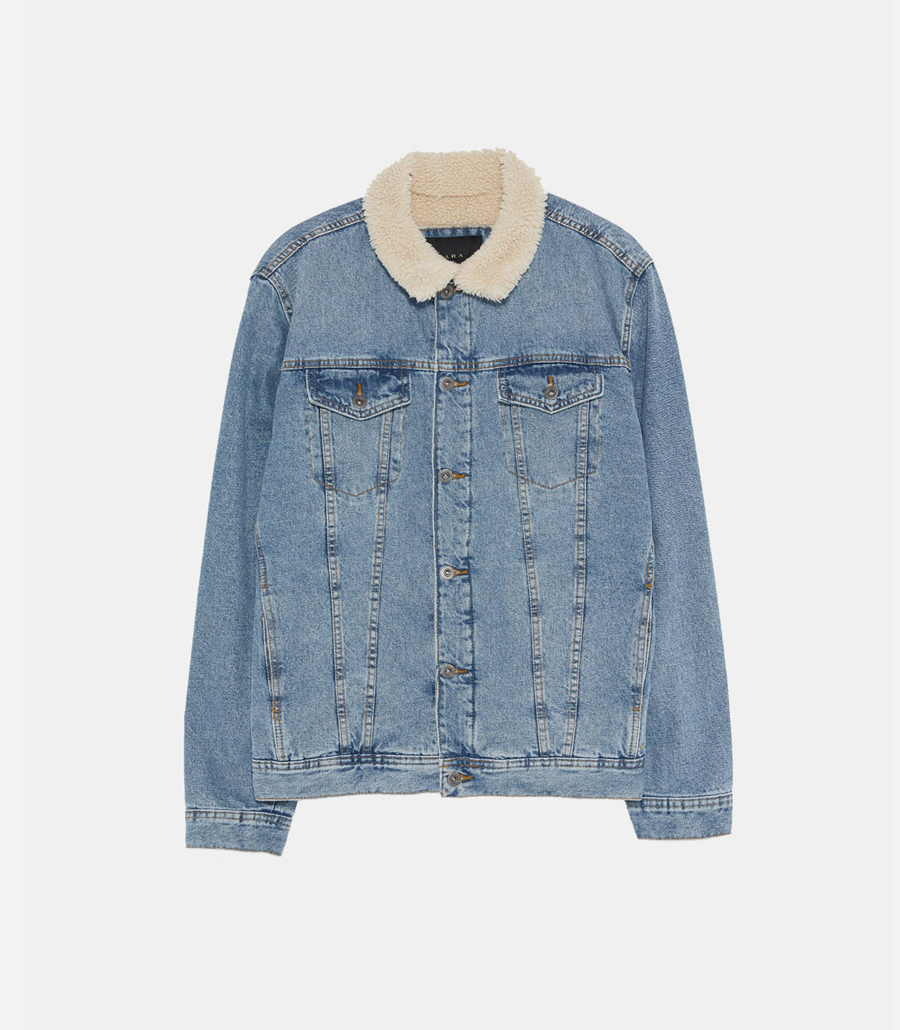 Woolen denim jacket