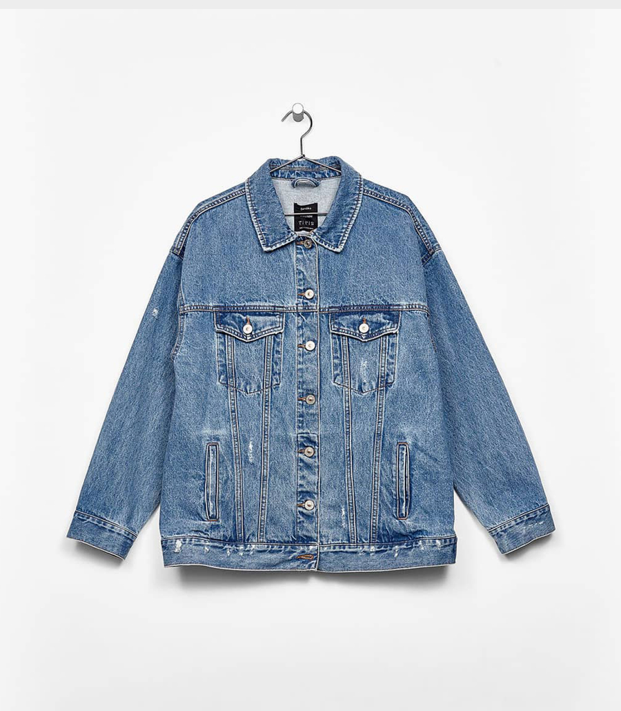 Oversized denim jacket
